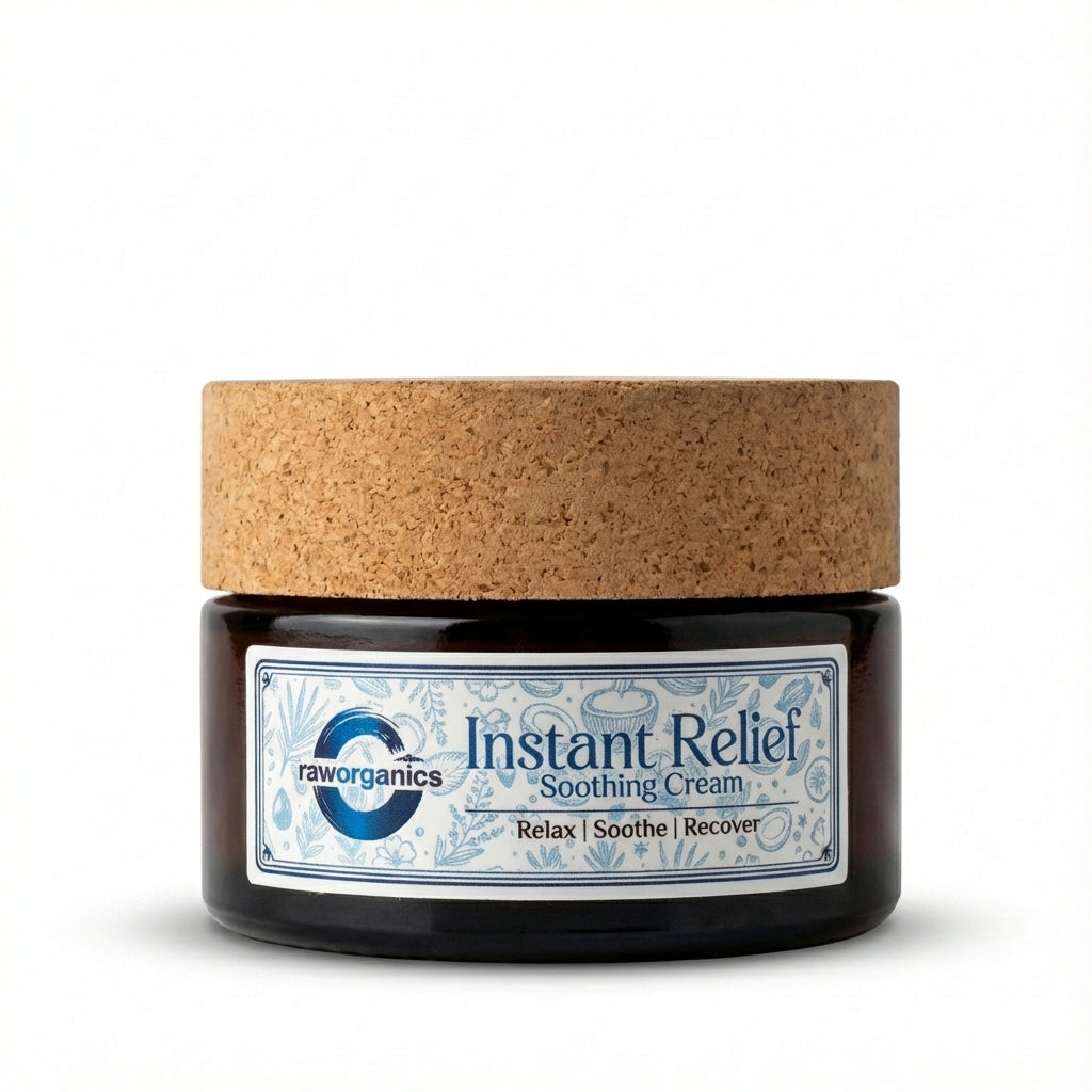 Instant Relief Soothing Cream - amber jar