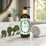 Luminate body lotion on a bright spa surface